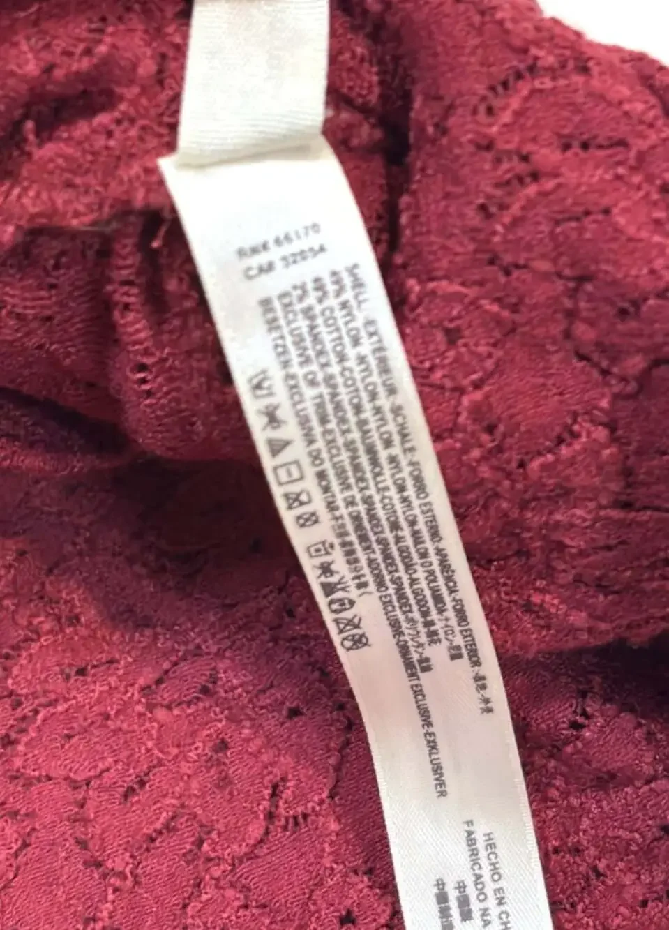 Free People Lace Bodysuit Mock Neck Sleeveless Burgundy Wine - Size Medium